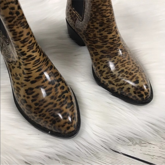 Jeffrey Campbell Stormy Rain Boots ANIMAL Print - Picture 3 of 8